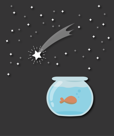 曾以為能是天上星辰，卻在金魚缸中了殘生